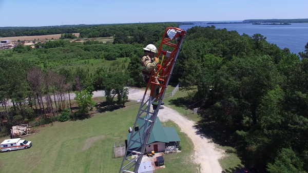 Training equipment outside of Eufaula Extension Training Center