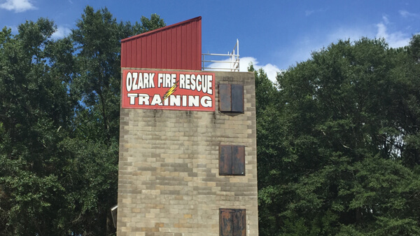 Brick exterior of the Ozark Regional Training Center