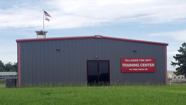 Gray exterior of the Tallassee Regional Training Center